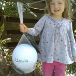 happy child with autograph ball