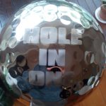 Gold Golf Ball etched Hole in One